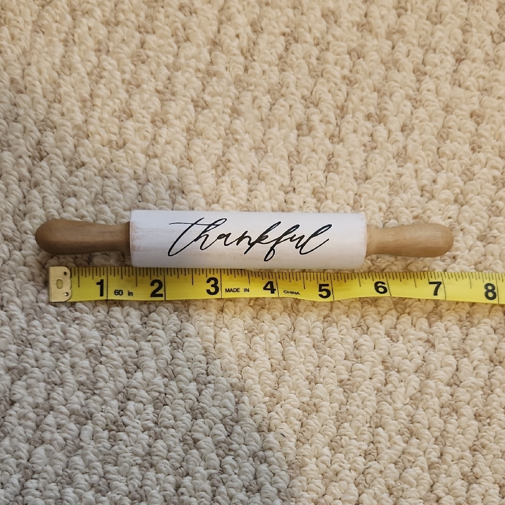 Thankful Rolling Pin Home Decor - Picture 2 of 4